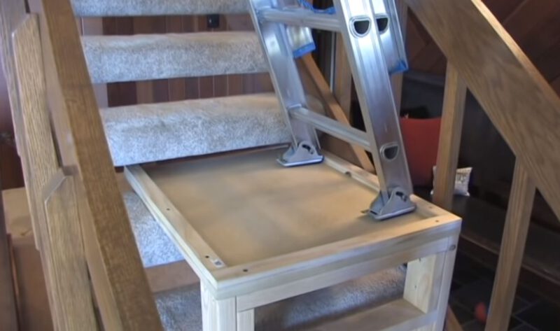 How to Build a Ladder Platform for Stairs | DIY Guide 1